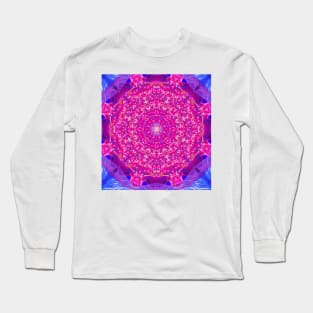 Glowing Pink and Blue  Lights Long Sleeve T-Shirt